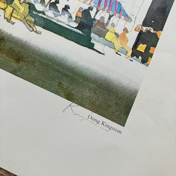 Dong Kingman Art Print Set of 5 US Cities Atlanta Mormon Temple Benihana 1979 - Picture 5 of 10